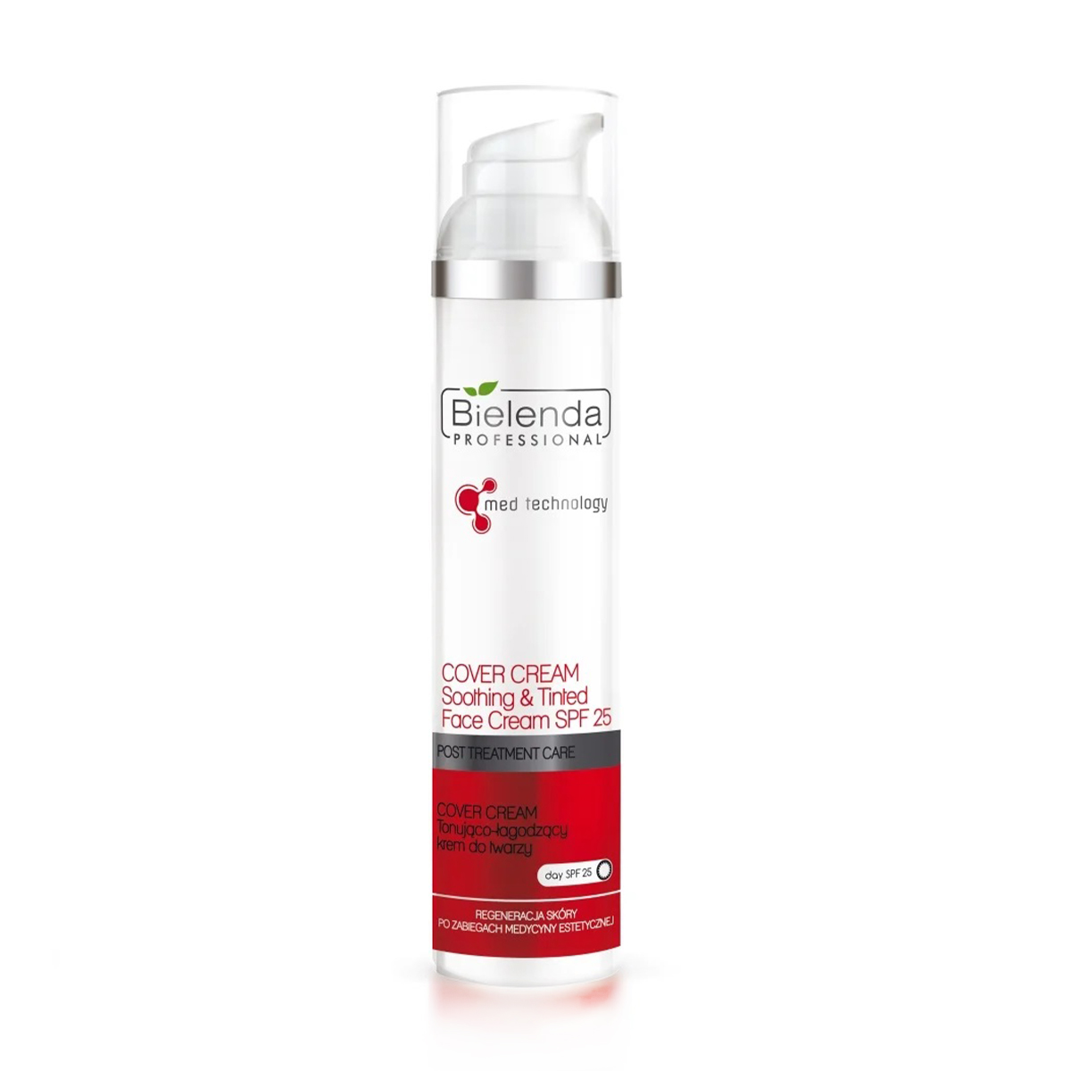 Заспокійливий крем для обличчя Bielenda Professional Cover Cream Soothing &amp; Tinted Face Cream SPF 25, 100 мл